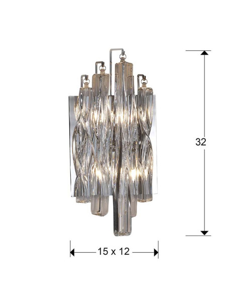 APLIQUE MANACOR 2 LUCES
