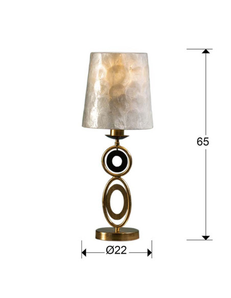 SOBREMESA EDEN ORO 1 LUZ