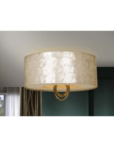 PLAFÓN EDEN ORO Ø55 4 LUCES