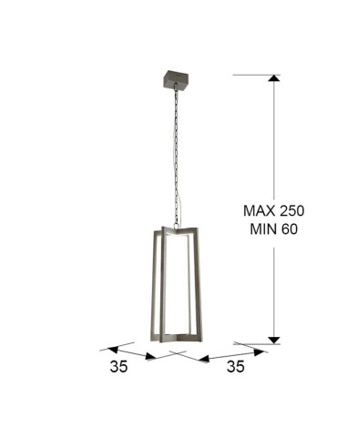 LÁMPARA KUMA INOX LED