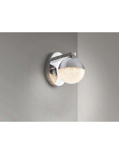 APLIQUE 1 LUZ LED SPHERE Ø12
