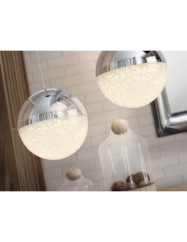 LÁMPARA 1 LUZ LED SPHERE Ø12