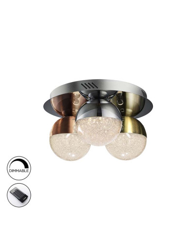 PLAFÓN 3 LUCES LED SPHERE COLORØ30 DIMABLE