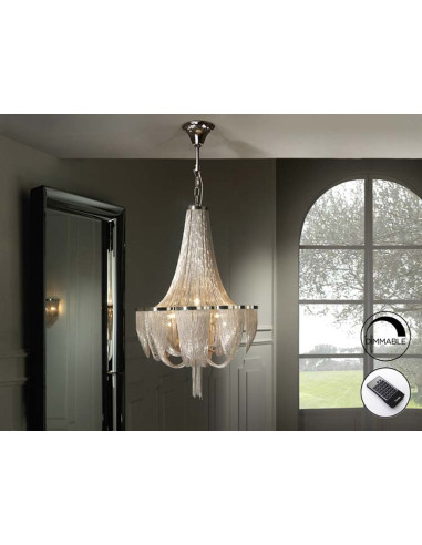LÁMPARA MINERVA 10 LUCES DIMABLE