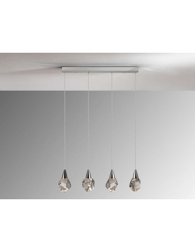 LÁMPARA 4 LUCES AQUARIA
