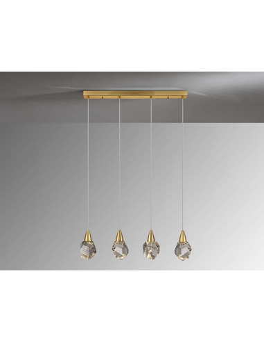 LÁMPARA 4 LUCES AQUARIA