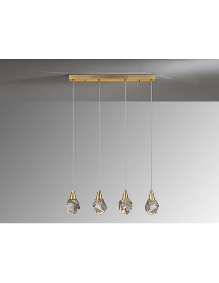 LÁMPARA 4 LUCES AQUARIA