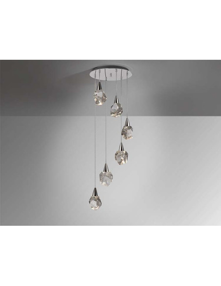 LÁMPARA 6 LUCES AQUARIA