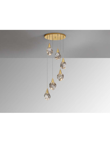 LÁMPARA 6 LUCES AQUARIA