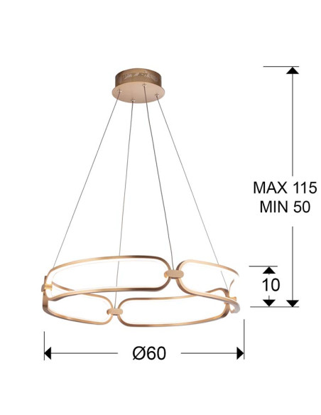 COLETTE LÁMPARA 60Ø