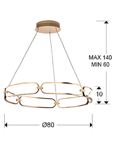 COLETTE LÁMPARA Ø80 DIMABLE