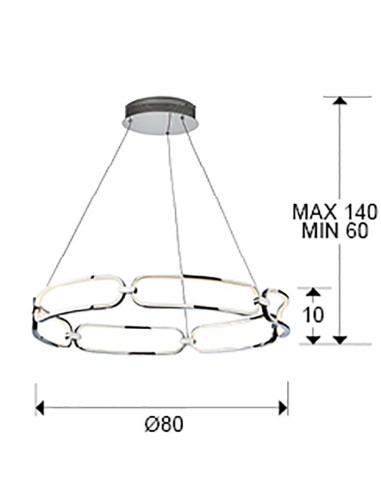 COLETTE LÁMPARA Ø80 DIMABLE
