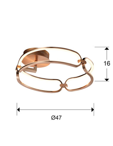 COLETTE PLAFÓN LED Ø47