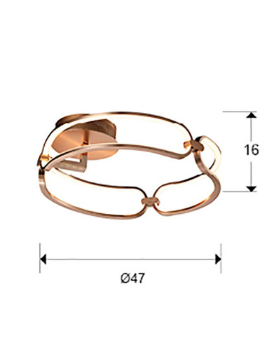 COLETTE PLAFÓN LED Ø47 DIMABLE