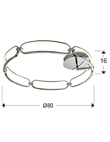 COLETTE PLAFÓN LED Ø80 DIMABLE