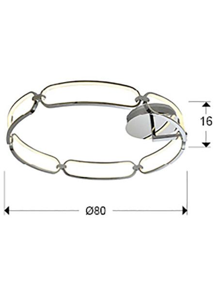 COLETTE PLAFÓN LED Ø80 DIMABLE
