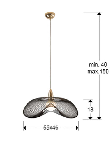 LÁMPARA 1 LUZ FORMA