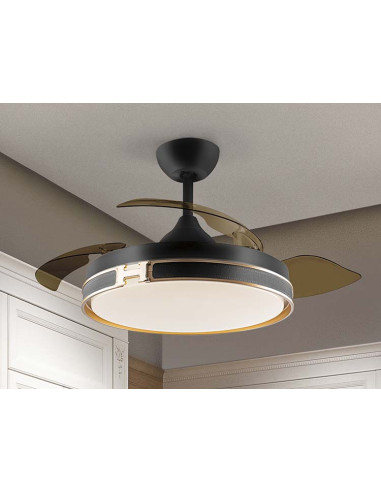 HERON VENTILADOR ORO DIMABLE