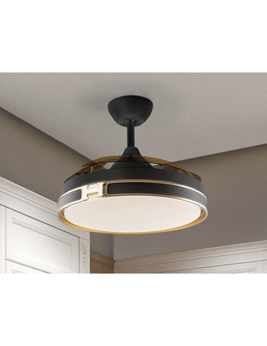 HERON VENTILADOR ORO DIMABLE