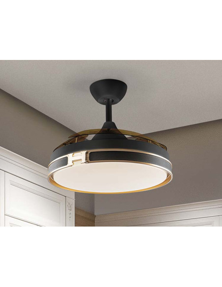 HERON VENTILADOR ORO DIMABLE
