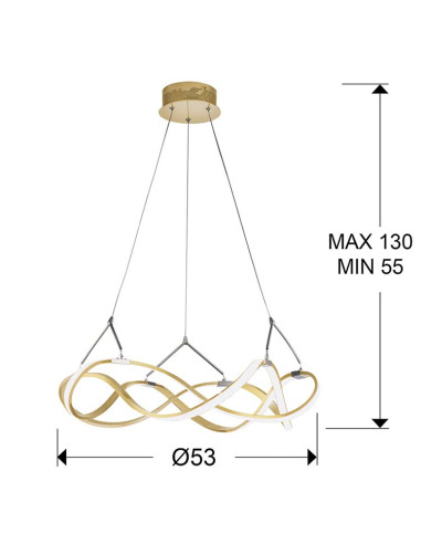 LÁMPARA LED MOLLY 53Ø