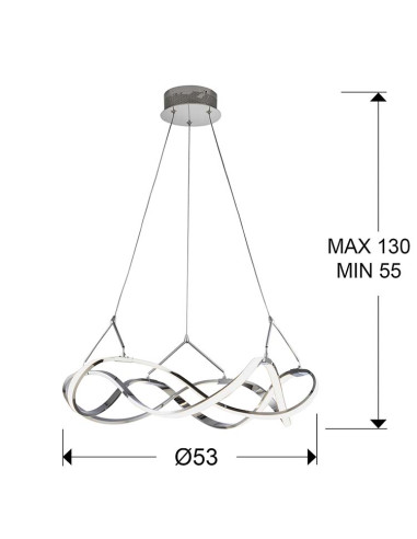 LÁMPARA LED MOLLY 53Ø