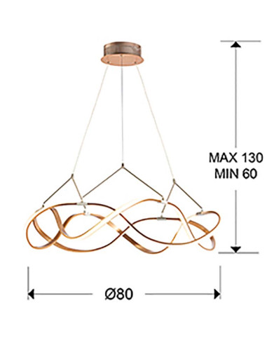 LÁMPARA LED MOLLY 80Ø DIMABLE