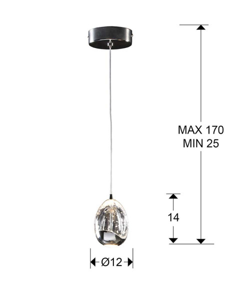 LÁMPARA ROCÍO 1 LED