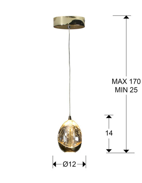 LÁMPARA ROCÍO 1 LED