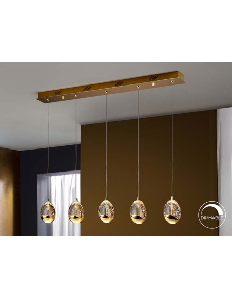 LÁMPARA ROCÍO 5 LED LINEAL