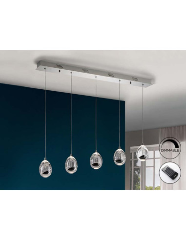 LÁMPARA LED ROCÍO 5 LUCES DIMABLE LINEAL