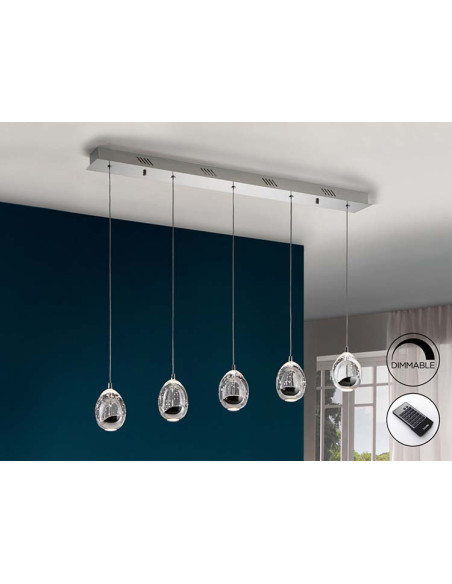 LÁMPARA LED ROCÍO 5 LUCES DIMABLE LINEAL