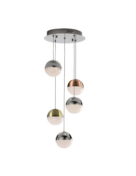 LÁMPARA 5 LUCES LED SPHERE Ø33 DIMABLE