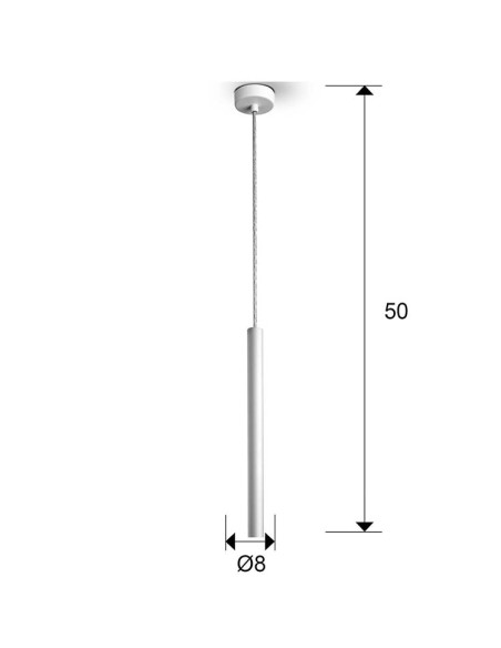 LÁMPARA VARAS 1 LUZ