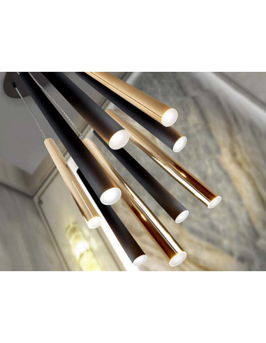 LÁMPARA VARAS 9 LUCES