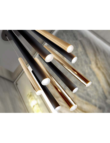 LÁMPARA VARAS 9 LUCES
