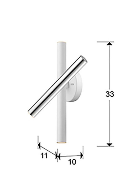 APLIQUE VARAS 3 LUCES