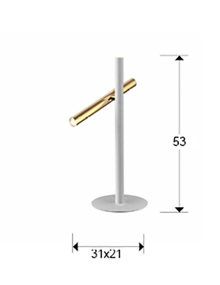 SOBREMESA VARAS 2 LUCES