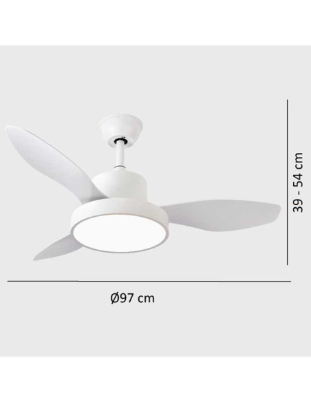Ventilador de techo motor DC 24W HAYATE mini