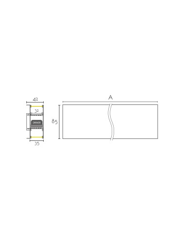 Aplique de pared modelo W85-58