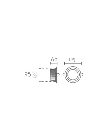 Empotrable modelo DL3507-12W en color Blanco