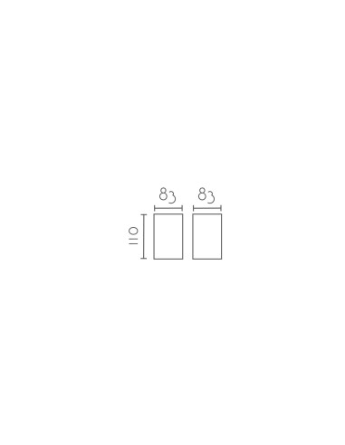 Plafón de techo modelo MX8108 para 1xGU10 (no incluida)