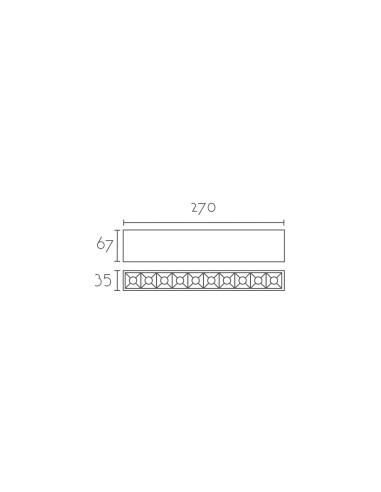Aplique de pared modelo MX1360-BK en color Negro