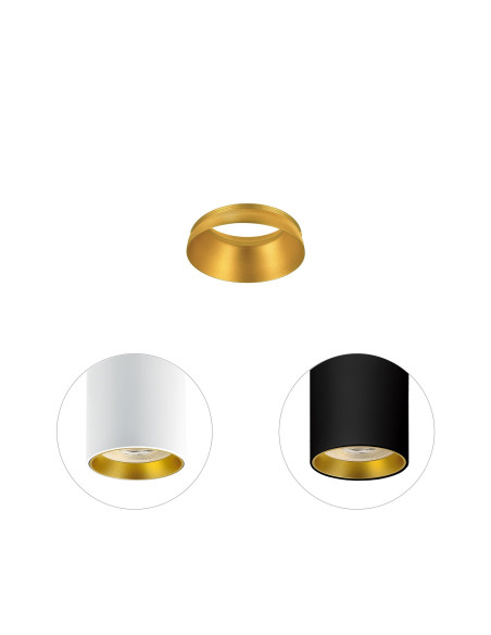 Plafón de techo modelo AC5012-GD en color Dorado