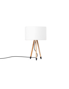 Lámpara de mesa modelo EX1356-NAT en color Natural para 1xE27 (no incluida)