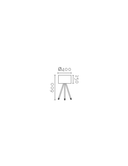 Lámpara de mesa modelo EX1356-NAT en color Natural para 1xE27 (no incluida)