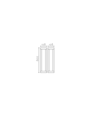 Baliza de suelo modelo BALIZA EX1357-BK en color Negro