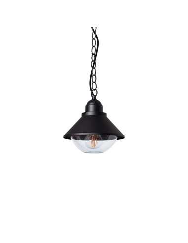 Lámpara colgante modelo EX1367-BK en color Negro para 1xE27 (no incluida)