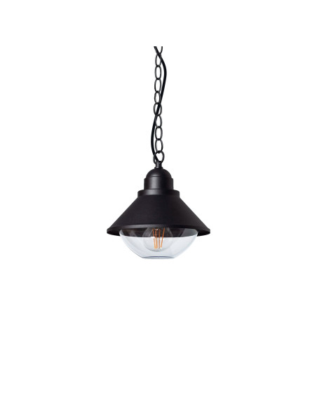 Lámpara colgante modelo EX1367-BK en color Negro para 1xE27 (no incluida)