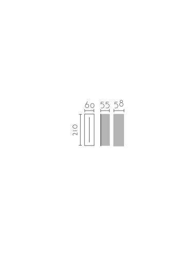 Aplique de pared modelo EX1006-WH en color Blanco